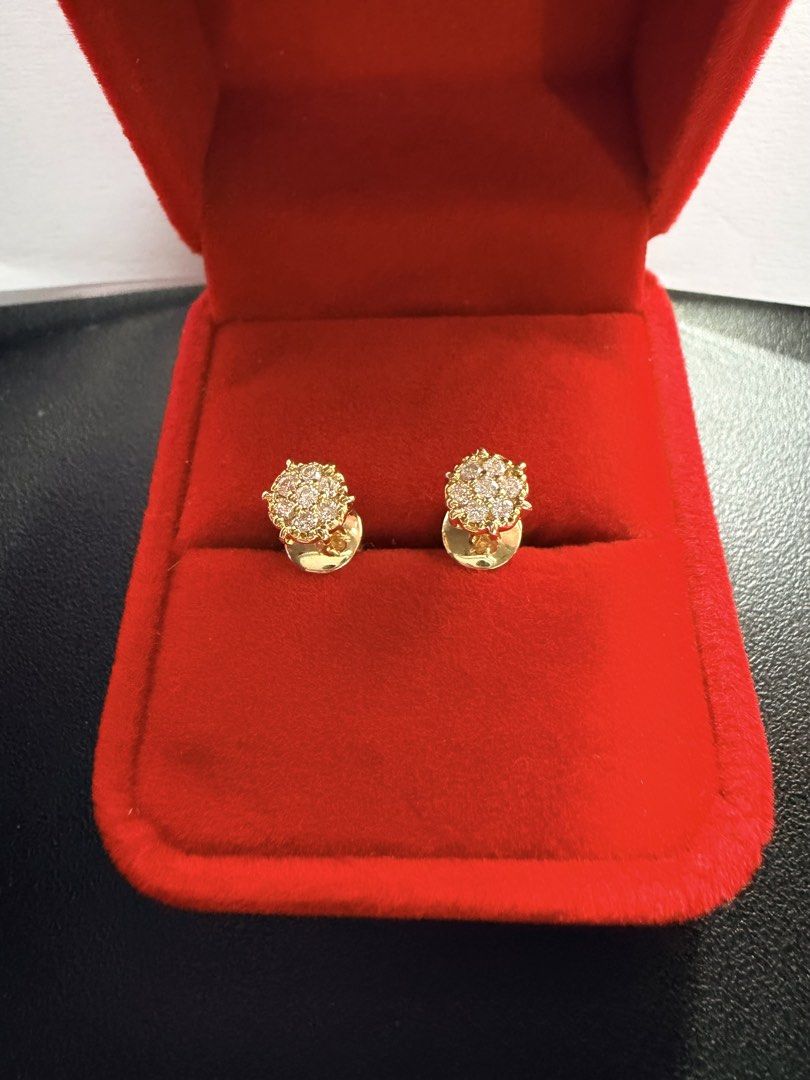 14k Diamond earrings (Category: Earrings) located in Quezon City. Submitted by she_101279 (Listing ID 1471176332, Image 1). Description: 14k Diamond Yg Earrings Natural diamonds Gold settings Genuine & pawnable .