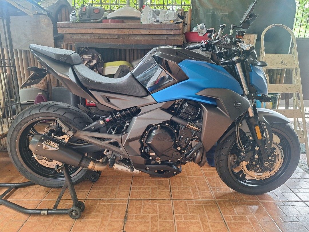 2019 CFMOTO NK400 (Category: Motorbikes for Sale) located in Paranaque City. Submitted by marksonlinestore (Listing ID 1471168515, Image 2). Description: 2019 Cfmoto NK400. Fitted with an Original IXIL XTREM aftermarket exhaust system, Pirelli Angel tires, Tail tidy, Stealth sidemirrors, K&N Air Filter, Senlo MDL Lights, PIAA Horn, R&G Tank Pad, Yuasa Battery, RCB Bar end, Evotech Spool, NGK Iridium Sparkplug, LED Headlight, CFMoto fuel tank cap 