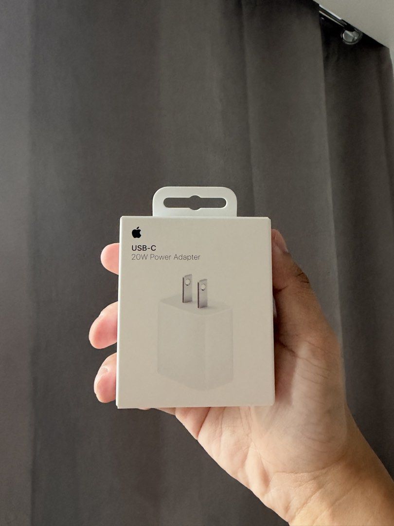 20W Power Adapter USB C (Category: Chargers & Cables) located in Mandaluyong City. Submitted by kier_ad (Listing ID 1471193932, Image 1). Description: Bnew and sealed Original from powermac Last price already (1.3k SRP) Location: Mandaluyong.