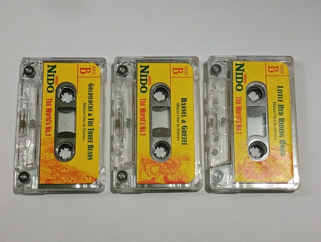 3pcs Nido Cassette Tapes (good condition, working) (Category: Vintage Collectibles) located in Lipa City. Submitted by mark_collections (Listing ID 1471148455, Image 2). Description: 3pcs Nido Cassette Tapes (good condition, working) - no inlays and cover Mode of Payment: Gcash.