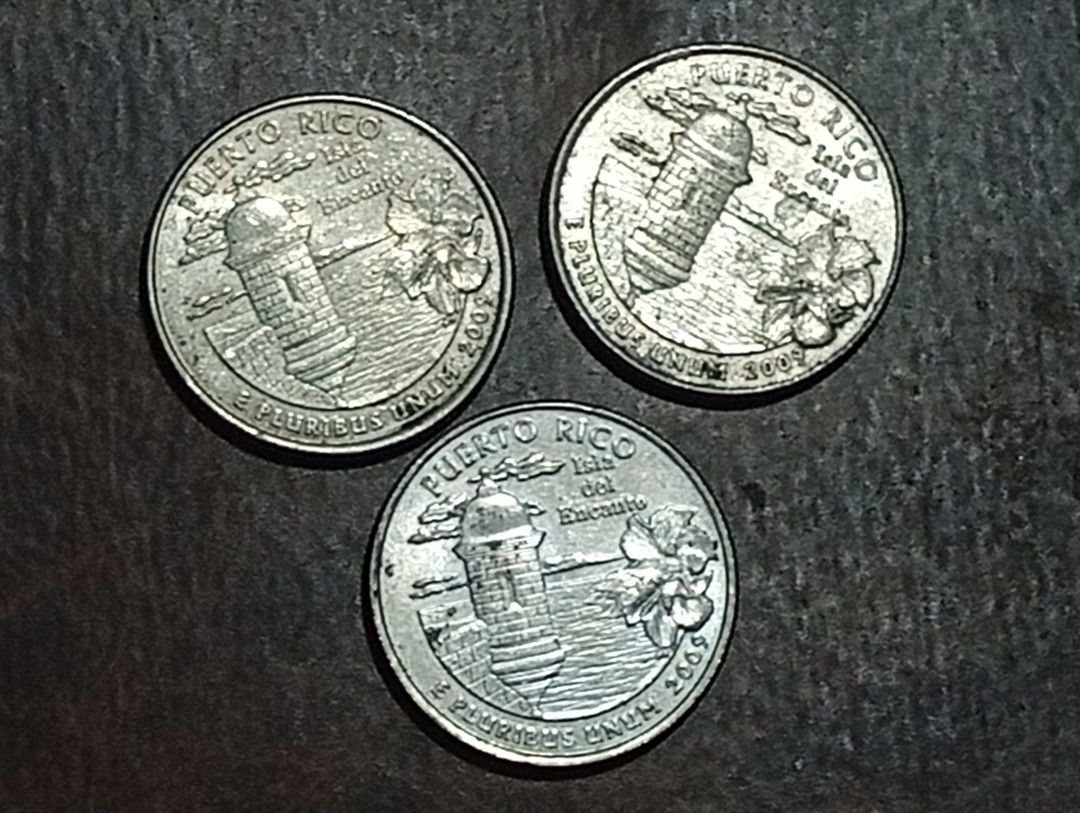 3pcs Puerto Rico Quarter Dollars (Category: Currency) located in Lipa City. Submitted by mark_collections (Listing ID 1471251472, Image 1). Description: 3pcs Puerto Rico Quarter Dollars Mode of Payment: Gcash.