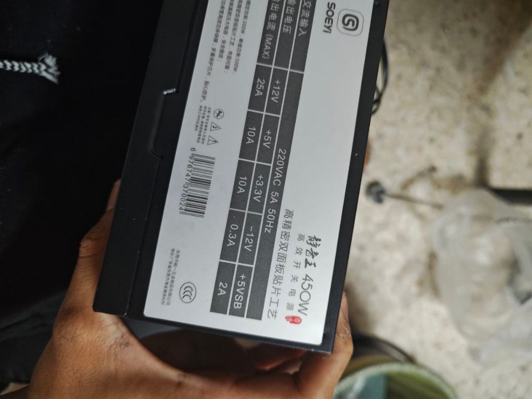 450W PSU Soeyi 6 pin gpu pcie, Computers & Tech, Parts & Accessories ...