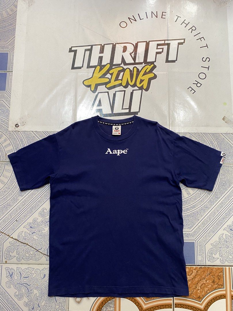 AAPE Fries Authentic Graphic Tee (Category: Activewear) located in Rosario. Submitted by thrift_king_ali (Listing ID 1471221779, Image 2). Description: AAPE Large Dimes: W-22 L-28 no issue excellent condition 9.9/10 600+sf.