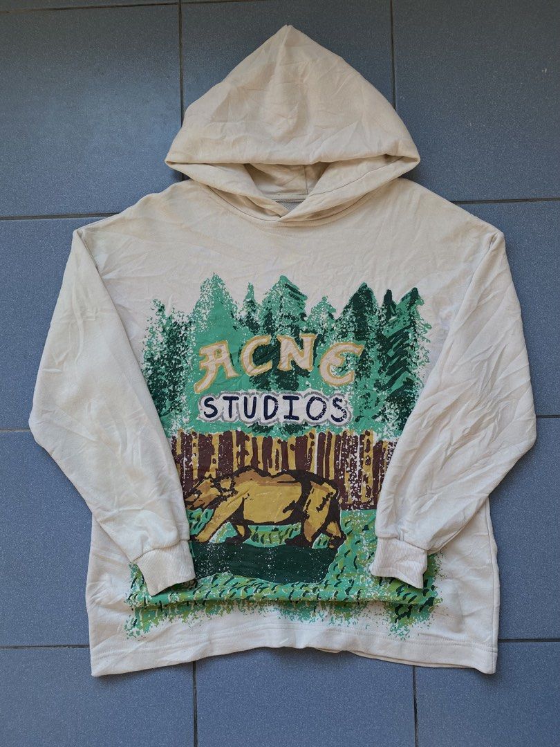 ACNE STUDIO (Category: Hoodies) located in Cabuyao City. Submitted by badthrift_pat (Listing ID 1471131245, Image 1). Description: ACNE STUDIO 👕WIDTH:22 👕LENGTH:27.5 📌:NONE 🏷️:499.