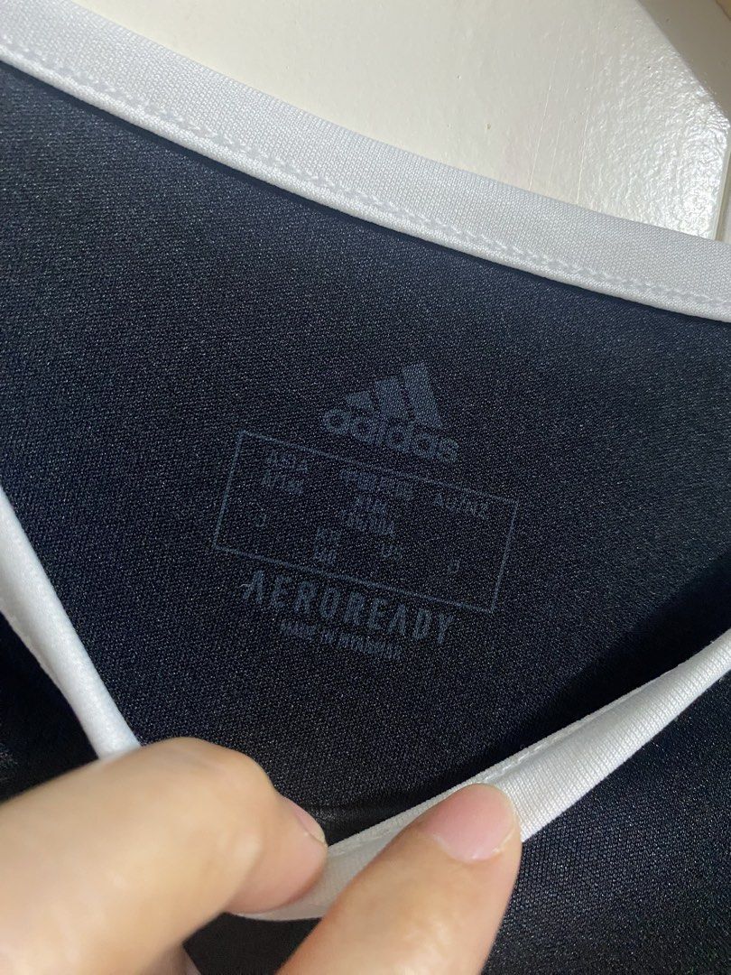 Adidas jersey shirt (Category: Activewear) located in Santa Maria. Submitted by jordangail (Listing ID 1471232019, Image 2). Description: Adidas drifit aeroready shirt unisex 160 on tag 18x25 100% polyester Excellent to as new 9.8/10 No issue Pwede i aspack sa shorts Mine na Pm na Gcash Jnt God bless.