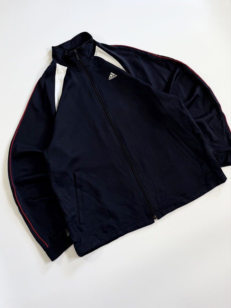 adidas track jacket two tone (Category: Activewear) located in Manila. Submitted by styleandfly191238 (Listing ID 1471155117, Image 2). Description: length 27 width 23 issue none conditions excellent color rate 10/10 better in personal fav piece unli vc to check the item to assure your assurance .