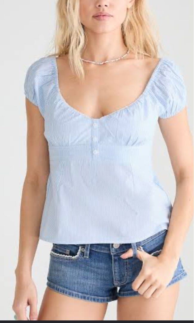 Aeropostale Babydoll Top (Category: Sleeveless) located in Bacolod. Submitted by brandymelvillephh (Listing ID 1471239515, Image 1). Description: new! can fit xsmall-small.