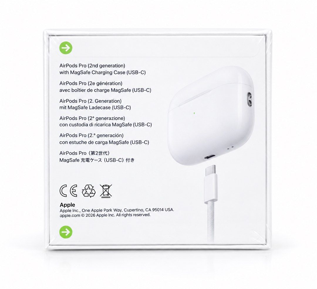 Apple AirPods Pro (2nd generation) USB-C (Category: Headphones & Headsets) located in Manila. Submitted by lgm.0786 (Listing ID 1471270593, Image 2). Description: - Item: Apple AirPods Pro (2nd Generation) - Case: MagSafe Charging Case (USB-C) - Condition: Brand new, factory-sealed, plastic wrap intact - Key Features: Active Noise Cancellation, Spatial Audio, and long battery life - Availability: On hand and ready to ship, grab it while supplies 