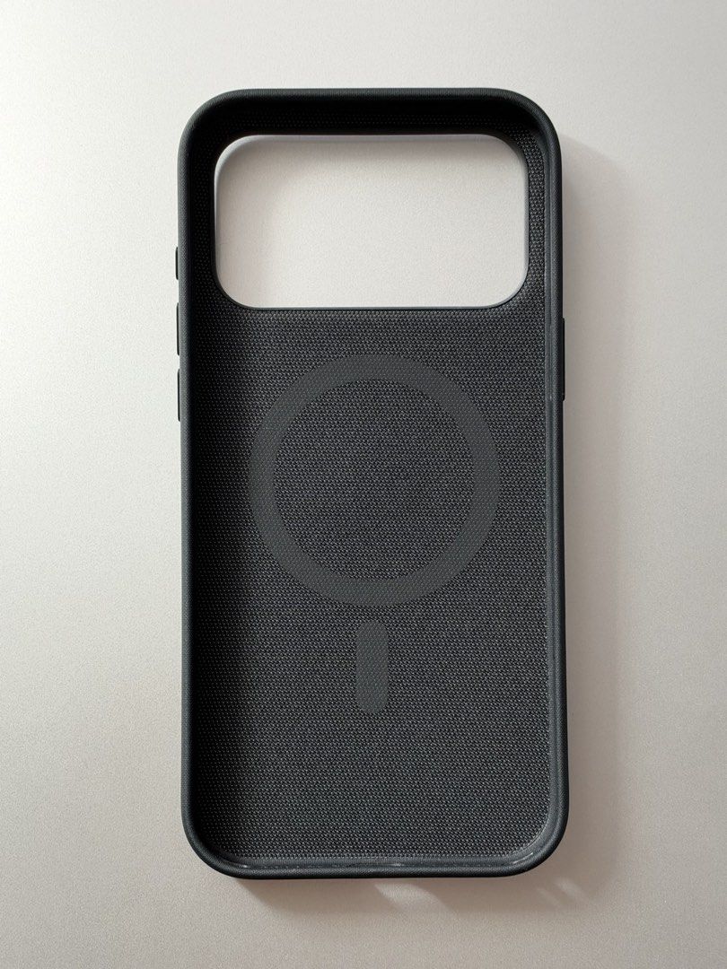 Apple iPhone 18 Pro Max Black Techwoven Case (Category: Cases & Sleeves) located in Pasig City. Submitted by jepwi_ (Listing ID 1471146313, Image 3). Description: Selling my original Apple TechWoven Case in Black for the iPhone 18 Pro Max. • Used for only 2 days • Excellent, like-new condition • No scratches, damage, or signs of wear • Complete and ready for use; comes with Digital Walker warranty slip. RFS: Personal preference..