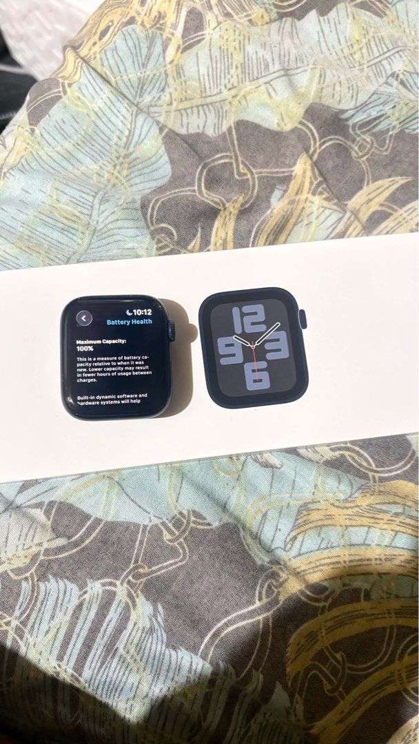 APPLE WATCH SE GEN 2 (Category: Wearables & Smart Watches) located in Manila. Submitted by shvnrs (Listing ID 1471146653, Image 1). Description: 100% BATTERY HEALTH.