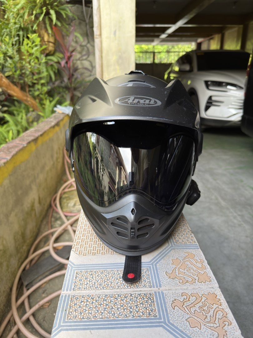 Arai tour cross v (Category: Helmets and other Riding Gears) located in Manila. Submitted by theclassicme (Listing ID 1471134151, Image 2). Description: Arai tour cross v. Used Has some minor scruffs due to use .
