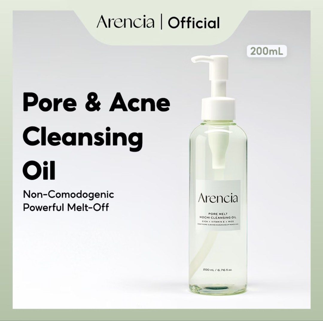 ARENCIA Cleansing Oil (Authentic) (Category: Face Care) located in Quezon City. Submitted by jungkookieshibal (Listing ID 1471138202, Image 1). Description: Can send pics once it arrives to me! I just wanted the mochi cleanser so i am selling the oil cleanser for a cheaper price.