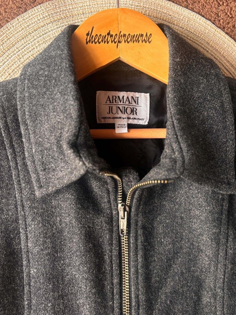 Armani Junior Wool Jacket 12y or small adult (Category: Babies & Kids Fashion) located in Quezon City. Submitted by theentreprenurse (Listing ID 1471286612, Image 3). Description: 𝘼𝙐𝙏𝙊 𝙋𝘼𝙎𝙎 𝙏𝙊 𝙇𝙊𝙒 𝘽𝘼𝙇𝙇𝙀𝙍𝙎 📣 ʙʀᴀɴᴅ: armani jr ꜱɪᴢᴇ: 12y or small adult pls refer to measurement on the 1st photo ᴍᴏᴘ: ɢᴄᴀꜱʜ ꜱʜɪᴘᴘɪɴɢ 🛒 (NO RUSH. I'm a working momma :) ) ▪︎ꜰʟᴀꜱʜ ᴇxᴘʀᴇꜱꜱ | J&T ▪︎ʟᴀʟᴀᴍᴏᴠᴇ|ɢʀᴀʙ ~ 𝚃𝚑𝚎𝚜𝚎 𝚌𝚕𝚘𝚝𝚑𝚎𝚜 𝚊𝚛𝚎 𝚊𝚕𝚛�