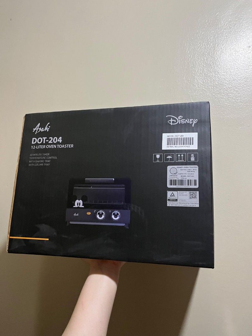 ASAHI 12 Liter Oven Toaster (Category: Ovens & Toasters) located in Quezon City. Submitted by jsphnrm (Listing ID 1471217449, Image 2). Description: - Brand new & never been used - No warranty but the item can be checked during pick up - Payment wil be made upon pick up The buyer or their representative is welcome to inspect the item before completing the payment. No to bogus buyer please, legit seller here. :).