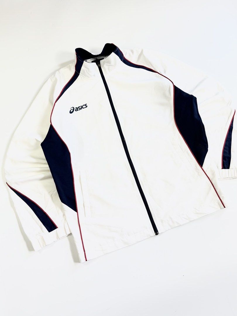 asics two tone windbreaker jacket (Category: Activewear) located in Manila. Submitted by styleandfly191238 (Listing ID 1471155547, Image 2). Description: length 27 width 23 issue none conditions excellent color rate 10/10 better in personal fav piece unli vc to check the item to assure your assurance .