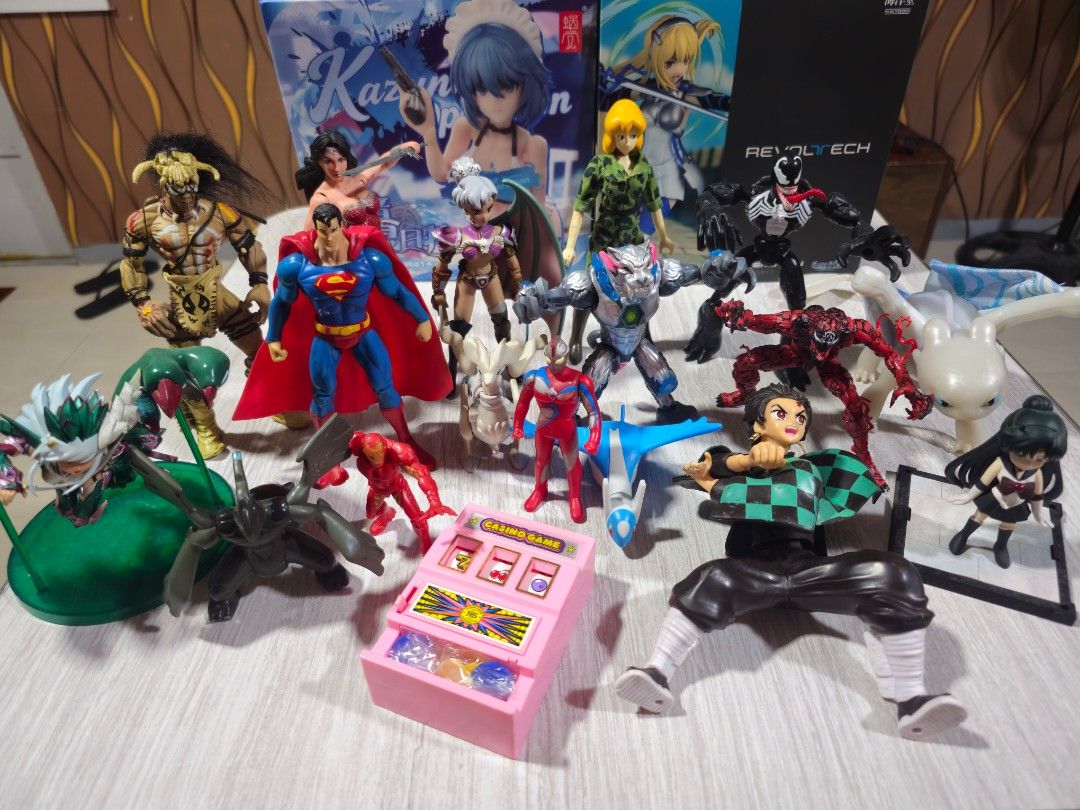 Assorted Figures Bundle (Category: Figurines & Statues) located in Cebu City. Submitted by pkentrusse11660 (Listing ID 1471270072, Image 1). Description: For take all Boxes at the back are not included Price: 1500 Mode of Payment: Gcash/Bank transfer Location - Cebu City Preferred courier: LBC Shipping will be shouldered by the buyer. 🙇‍♂️.