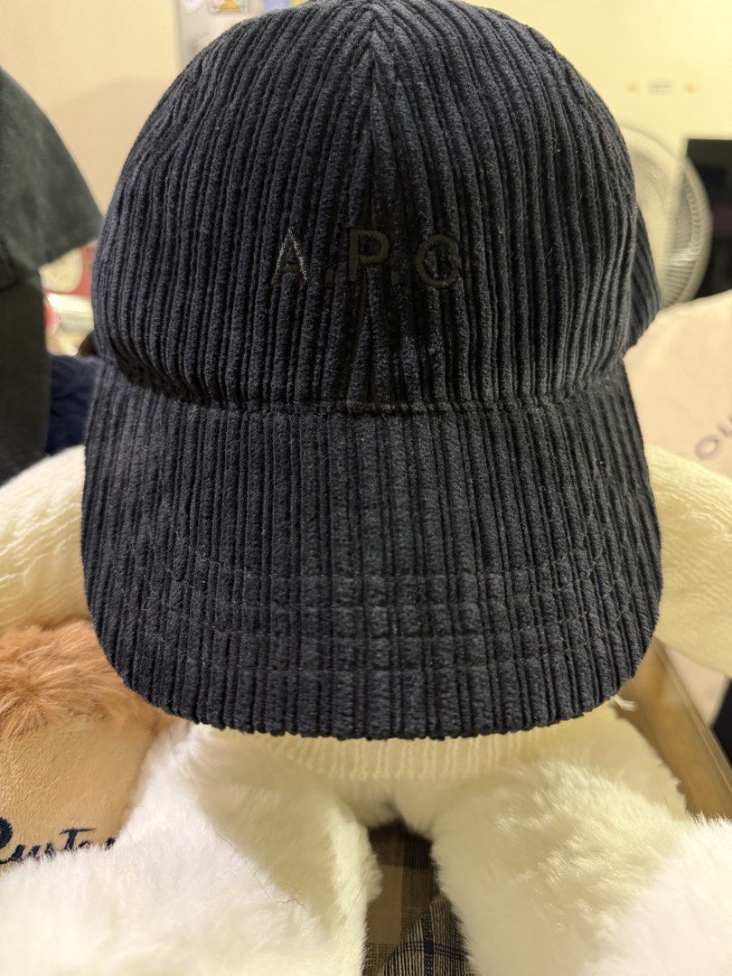 Authentic Cap Bundle: A.P.C. Corduroy + Y-3 Dad Cap 🧢✨ (Category: Caps & Hats) located in Makati City. Submitted by ibeaadelle (Listing ID 1471225084, Image 1). Description: Letting go of 2 stylish black caps from my personal collection. Keeping only one black cap for myself, so these two need a new home! Both were bought brand new by me, used very briefly for specific overseas trips, and have been carefully stored since. Cap 1: A.P.C. Logo Embr