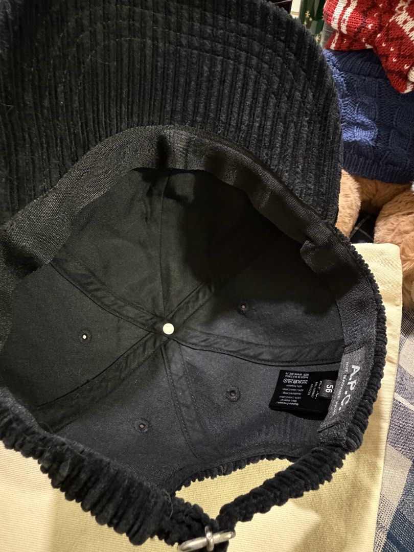Authentic Cap Bundle: A.P.C. Corduroy + Y-3 Dad Cap 🧢✨ (Category: Caps & Hats) located in Makati City. Submitted by ibeaadelle (Listing ID 1471225084, Image 3). Description: Letting go of 2 stylish black caps from my personal collection. Keeping only one black cap for myself, so these two need a new home! Both were bought brand new by me, used very briefly for specific overseas trips, and have been carefully stored since. Cap 1: A.P.C. Logo Embr