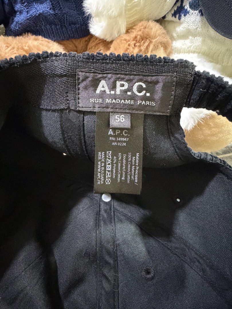 Authentic Cap Bundle: A.P.C. Corduroy + Y-3 Dad Cap 🧢✨ (Category: Caps & Hats) located in Makati City. Submitted by ibeaadelle (Listing ID 1471225084, Image 2). Description: Letting go of 2 stylish black caps from my personal collection. Keeping only one black cap for myself, so these two need a new home! Both were bought brand new by me, used very briefly for specific overseas trips, and have been carefully stored since. Cap 1: A.P.C. Logo Embr