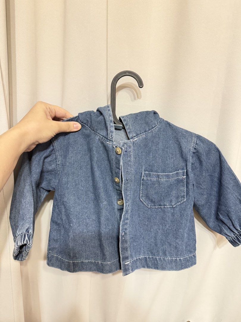 Baby Denim Jacket (Category: Babies & Kids Fashion) located in Marikina City. Submitted by bg22.23 (Listing ID 1471137591, Image 1). Description: 12mo best.