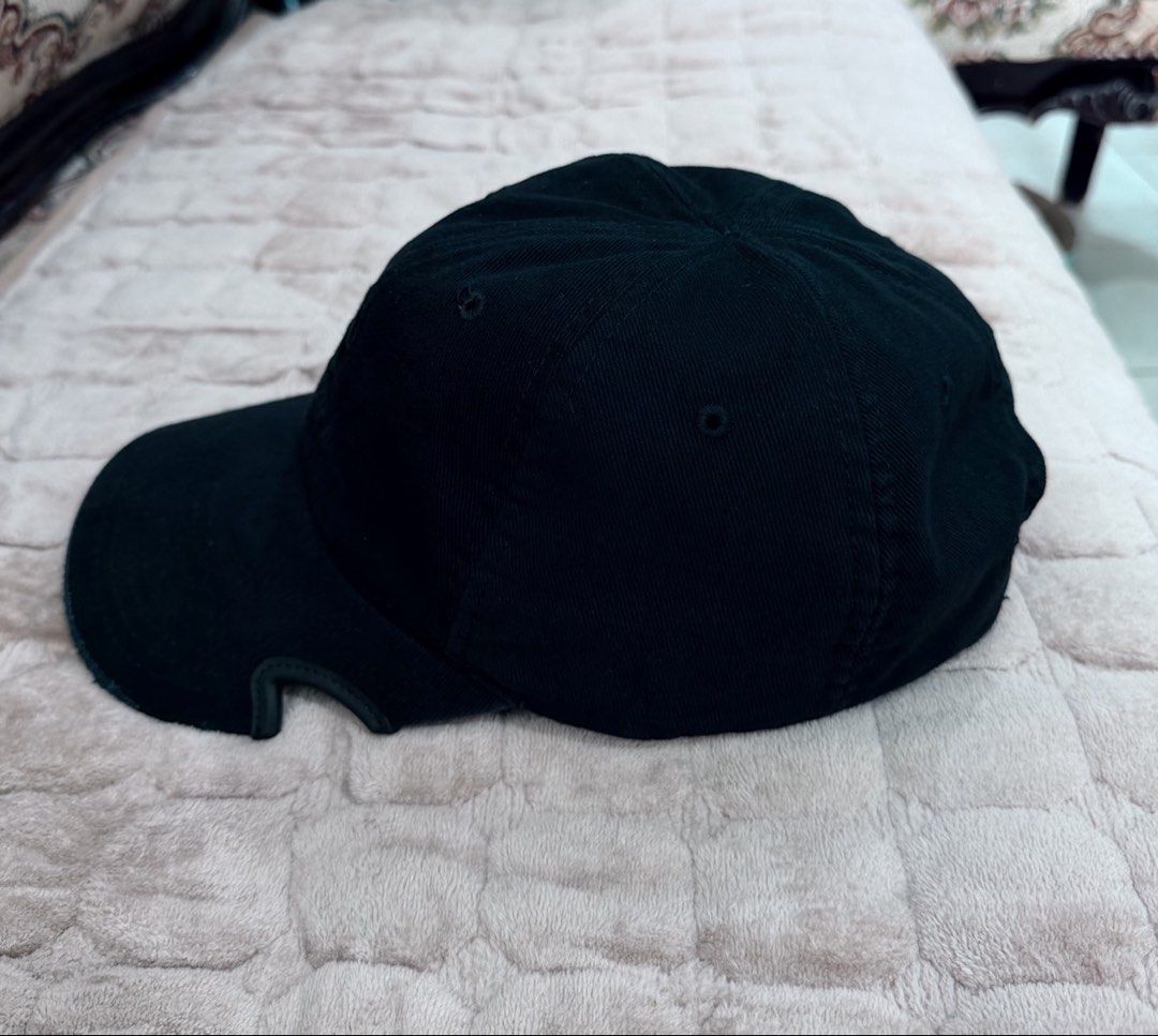 Balenciaga Black Distressed B Logo Baseball Cap (Category: Caps & Hats) located in Imus. Submitted by eacaps (Listing ID 1471149801, Image 2). Description: Black Balenciaga baseball cap featuring a tonal B logo with BALENCIAGA embroidery on the front. Designed with intentional distressed detailing, a curved brim, and an adjustable back strap for a worn-in aesthetic. Details: Brand: Balenciaga Color: Black Style: Baseball Cap Logo: Tonal B Logo De