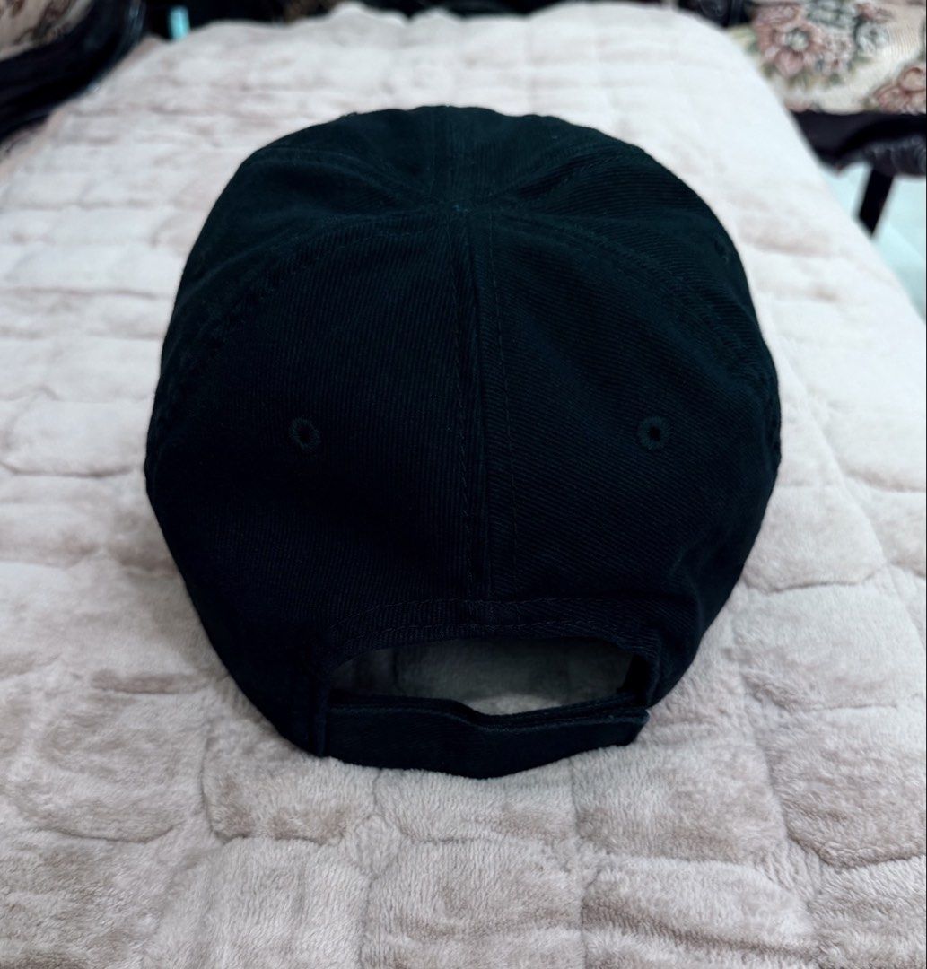 Balenciaga Black Distressed B Logo Baseball Cap (Category: Caps & Hats) located in Imus. Submitted by eacaps (Listing ID 1471149801, Image 3). Description: Black Balenciaga baseball cap featuring a tonal B logo with BALENCIAGA embroidery on the front. Designed with intentional distressed detailing, a curved brim, and an adjustable back strap for a worn-in aesthetic. Details: Brand: Balenciaga Color: Black Style: Baseball Cap Logo: Tonal B Logo De