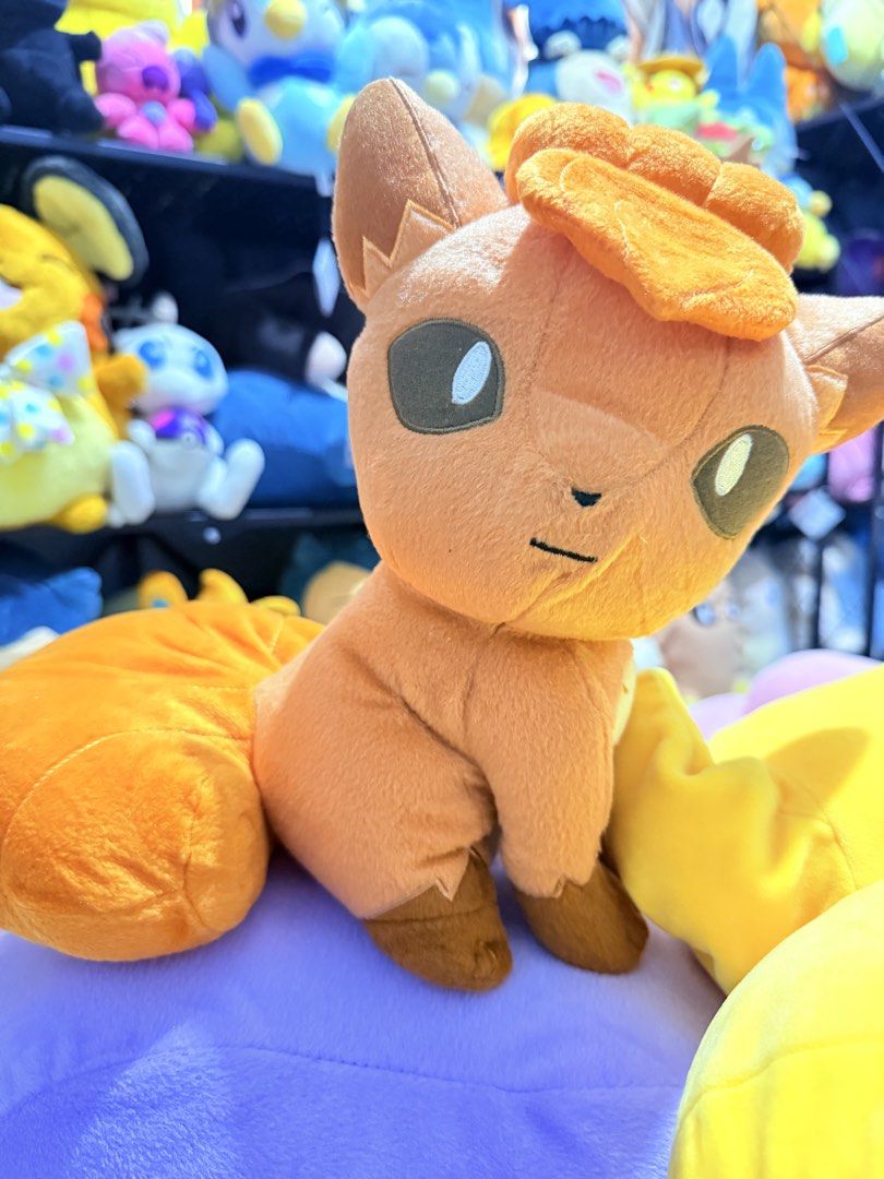 Banpresto Pokemon Vulpix Plush Toy (Category: Plushies & Soft Toys) located in Cavite. Submitted by projectplushie (Listing ID 1471195674, Image 2). Description: - 100% Authentic Banpresto Pokemon Vulpix plush - Clean, fluffy, and sits upright on its own - Perfect addition to any Pokemon collection or gift for fans.