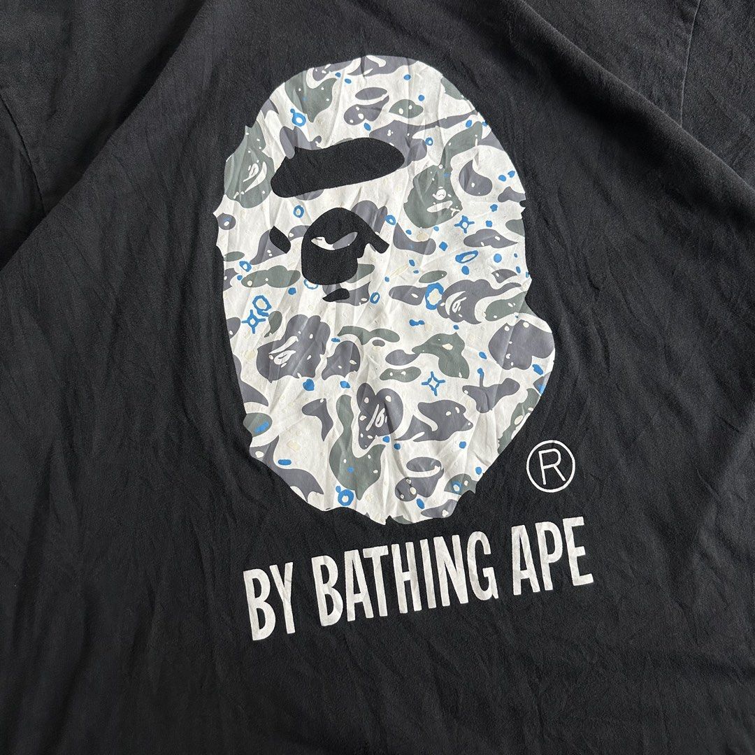 Bape Big head shirt (Category: Tshirts & Polo Shirts ) located in Manila. Submitted by kilthrift (Listing ID 1471191147, Image 2). Description: excellent condition issue: check last pic complete tags 10/10 color rate dimes 24x29.