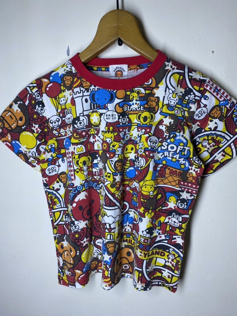 BAPE KIDS AOP (Category: Kids Wardrobes & Storage) located in Manila. Submitted by lunaras_declutter (Listing ID 1471148836, Image 1). Description: LIKE NEW SIZE 6-7.