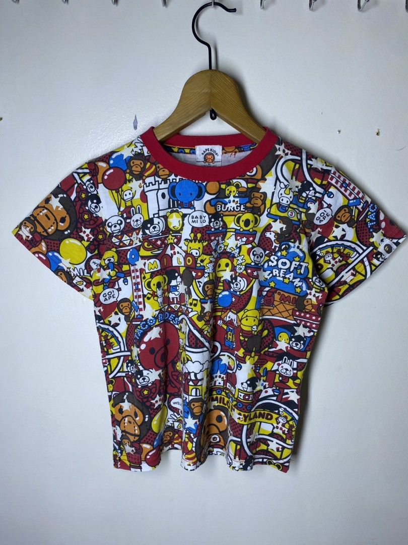 BAPE KIDS AOP (Category: Kids Wardrobes & Storage) located in Manila. Submitted by lunaras_declutter (Listing ID 1471148836, Image 2). Description: LIKE NEW SIZE 6-7.