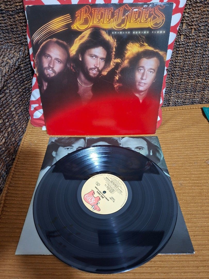 Bee Gees Spirits Having Flown Vinyl LP Record (Category: Vinyls) located in Santa Rosa. Submitted by egroj_0410 (Listing ID 1471296080, Image 3). Description: - Artist/Album: Bee Gees - Spirits Having Flown (1979) - Label: RSO - Condition: Play tested and clean vinyl - Inclusions: Original printed inner sleeve + protective plastic outer sleeve - Hit Tracks: Includes 'Tragedy' and 'Too Much Heaven' - Perfect for: Classic pop and rock vinyl collect