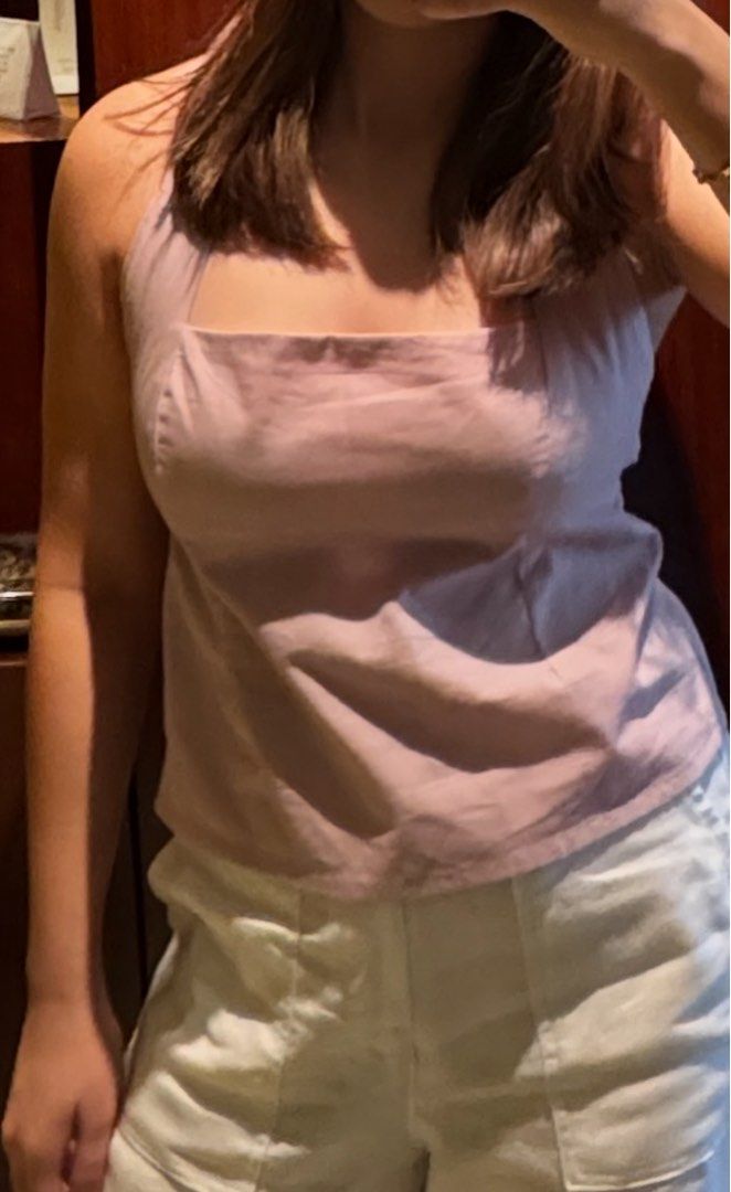 Beyond Collective Pink Halter Top (Category: Sleeveless) located in Abucay. Submitted by alylovesb (Listing ID 1471240559, Image 1). Description: - Worn once - Lavender in Medium - Price still negotiable! - Can send actual photos/ vid .