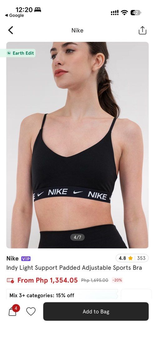 Black Adjustable Sports bra (Category: Activewear) located in Taguig. Submitted by house_of_petite (Listing ID 1471277699, Image 1). Description: 1,300+ pa to sa zalora Medium best fit small.