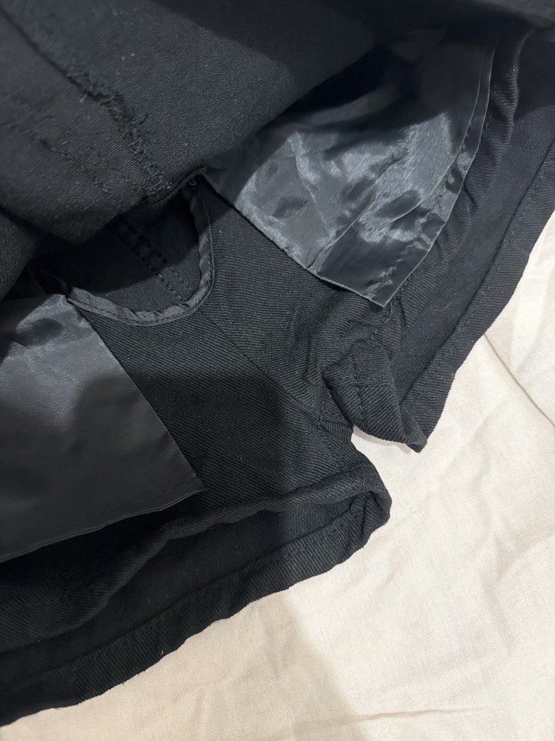Black denim shorts casual bottoms (Category: Shorts) located in Pasay City. Submitted by petiteprelovecloset (Listing ID 1471275161, Image 3). Description: - Classic black denim shorts - Front zipper and button closure - Features standard pockets - Made with sturdy, durable fabric - Versatile wardrobe basic, easy to match with any casual top or t-shirt -Jet black denim skort -Mini skort -Micro Skort -XXS-XS -Never worn.