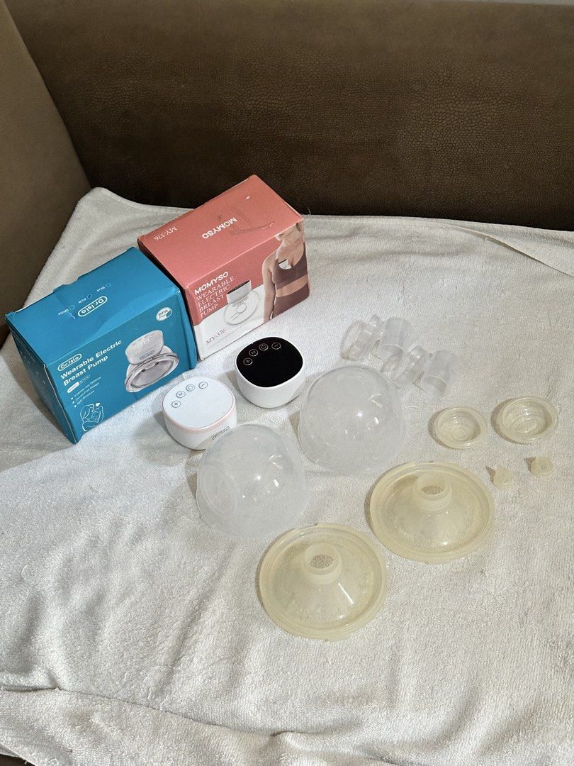 Breast Pumps Momyso & Dr Isla (bundle) (Category: Breastfeeding & Bottle Feeding) located in Makati City. Submitted by jannst (Listing ID 1471137743, Image 2). Description: No damage. Sold as bundle only..