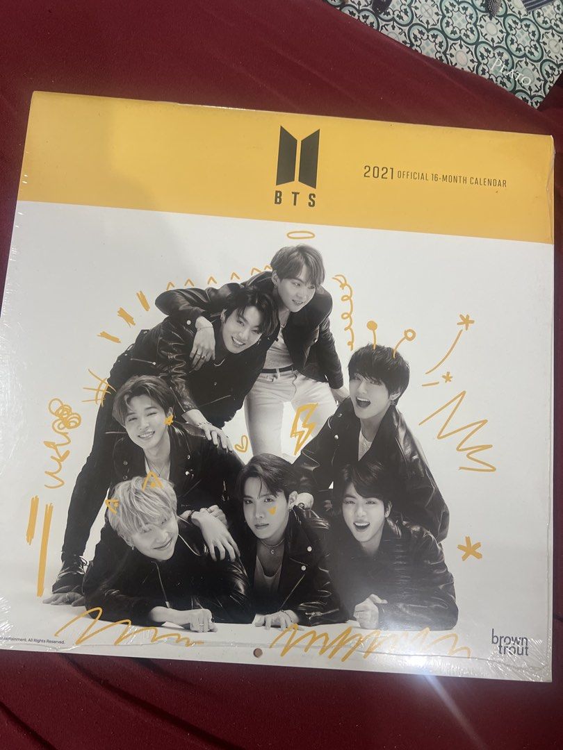 BTS 2021 Calendar (Category: K-Wave Merchandise) located in Quezon City. Submitted by tugz_ph02 (Listing ID 1471138862, Image 2). Description: Sealed & Brandnew from Barnes & Noble NYC Few Stock Onhand.