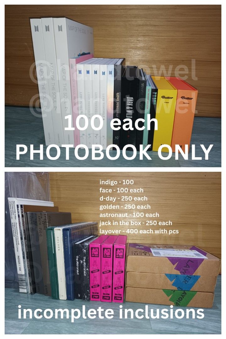 bts unsealed albums (Category: K-Wave Merchandise) located in Taguig. Submitted by handtowel (Listing ID 1471203683, Image 1). Description: wts lfb ph bts unsealed albums — x sensitive; some with dents and signs of storage (yellow stains) — pay as you order only — location: taguig — mod: j&t/sdd.