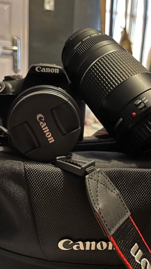 Canon EOS Rebel T7 (Category: Cameras) located in General Trias. Submitted by swiftbear_bf0cd6 (Listing ID 1471234585, Image 1). Description: Slightly negotiable Canon EOS Rebel T7 Dual Lens (18-55mm and 75-300mm) With bag and battery Three times used every Christmas No issue - almost brand new Lost 1 cover for lens but protected RFS: need funds.