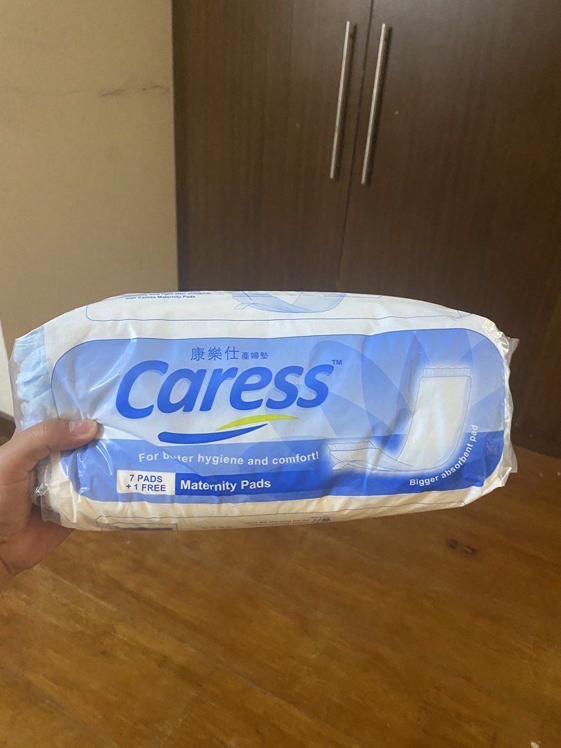 Caress Maternity Pads 7+1 Free (Category: Maternity Care) located in Bulacan. Submitted by stormiegray (Listing ID 1471276664, Image 1). Description: - Brand new and unopened Caress maternity pads - Contains 7 pads + 1 FREE pad inside (8 pads total) - Bigger absorbent pad design for extra protection - Ideal for postpartum hygiene and comfort - Clean, sealed condition and ready for use.