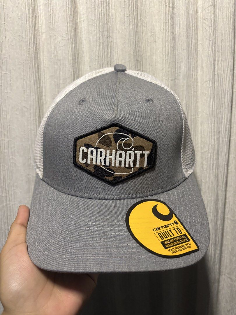 Carhartt Cap (Category: Caps & Hats) located in Bulacan. Submitted by mumbles01 (Listing ID 1471251071, Image 1). Description: CARHARTT NETCAP Keep your style effortlessly cool with the Carhartt Netcap. A perfect blend of classic workwear style and everyday streetwear vibes. Designed with a breathable mesh back, comfortable fit, and signature Carhartt look. Perfect for daily wear, casual outfits, and streetwear enthusiasts. • Authentic • One size