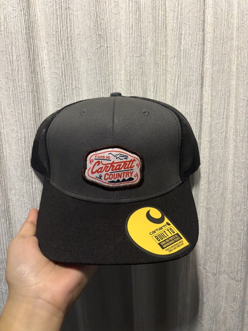 Carhartt Cap (Category: Caps & Hats) located in Bulacan. Submitted by mumbles01 (Listing ID 1471252534, Image 1). Description: CARHARTT NETCAP Keep your style effortlessly cool with the Carhartt Netcap. A perfect blend of classic workwear style and everyday streetwear vibes. Designed with a breathable mesh back, comfortable fit, and signature Carhartt look. Perfect for daily wear, casual outfits, and streetwear enthusiasts. • Authentic • One size