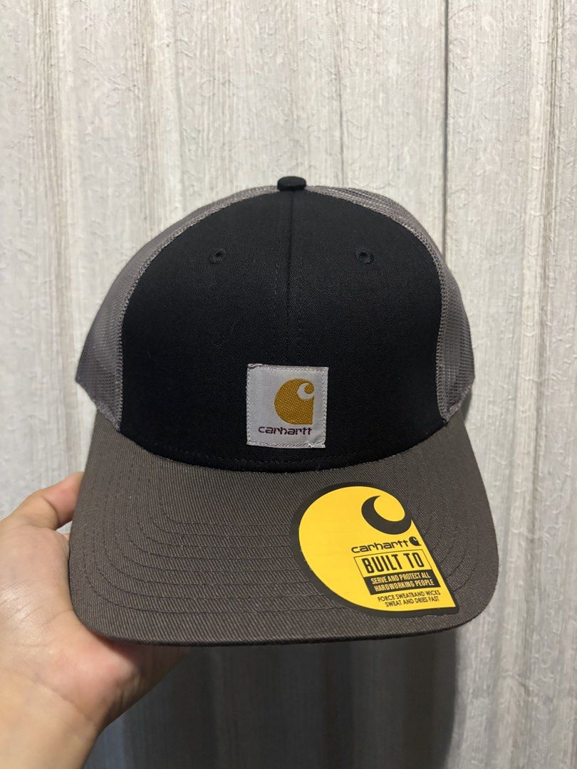 Carhartt Cap (Category: Caps & Hats) located in Bulacan. Submitted by mumbles01 (Listing ID 1471252718, Image 1). Description: CARHARTT NETCAP Keep your style effortlessly cool with the Carhartt Netcap. A perfect blend of classic workwear style and everyday streetwear vibes. Designed with a breathable mesh back, comfortable fit, and signature Carhartt look. Perfect for daily wear, casual outfits, and streetwear enthusiasts. • Authentic • One size