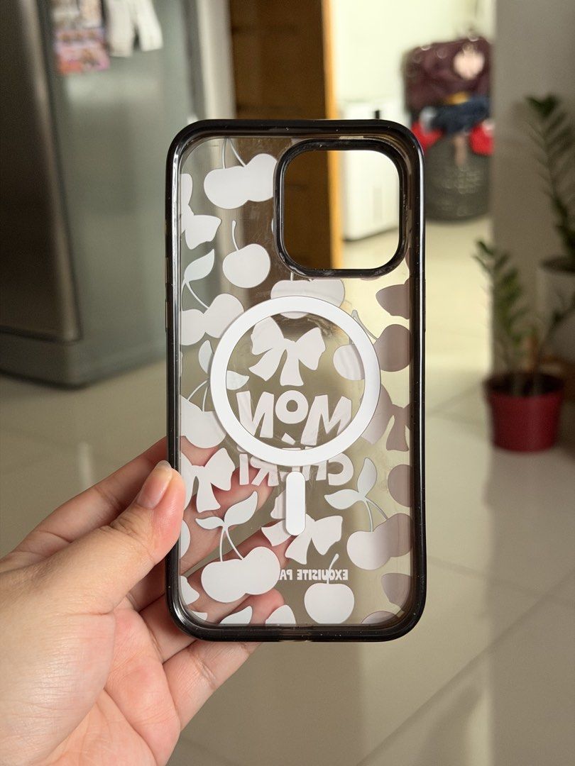 CASETIFY Mon Cheri Magsafe Case (15 Pro Max) (Category: Cases & Sleeves) located in Makati City. Submitted by declutteredbyja (Listing ID 1471183299, Image 2). Description: Mon Cheri (₱1,500) - with magsafe - no issues, almost good as new Loc: Makati.