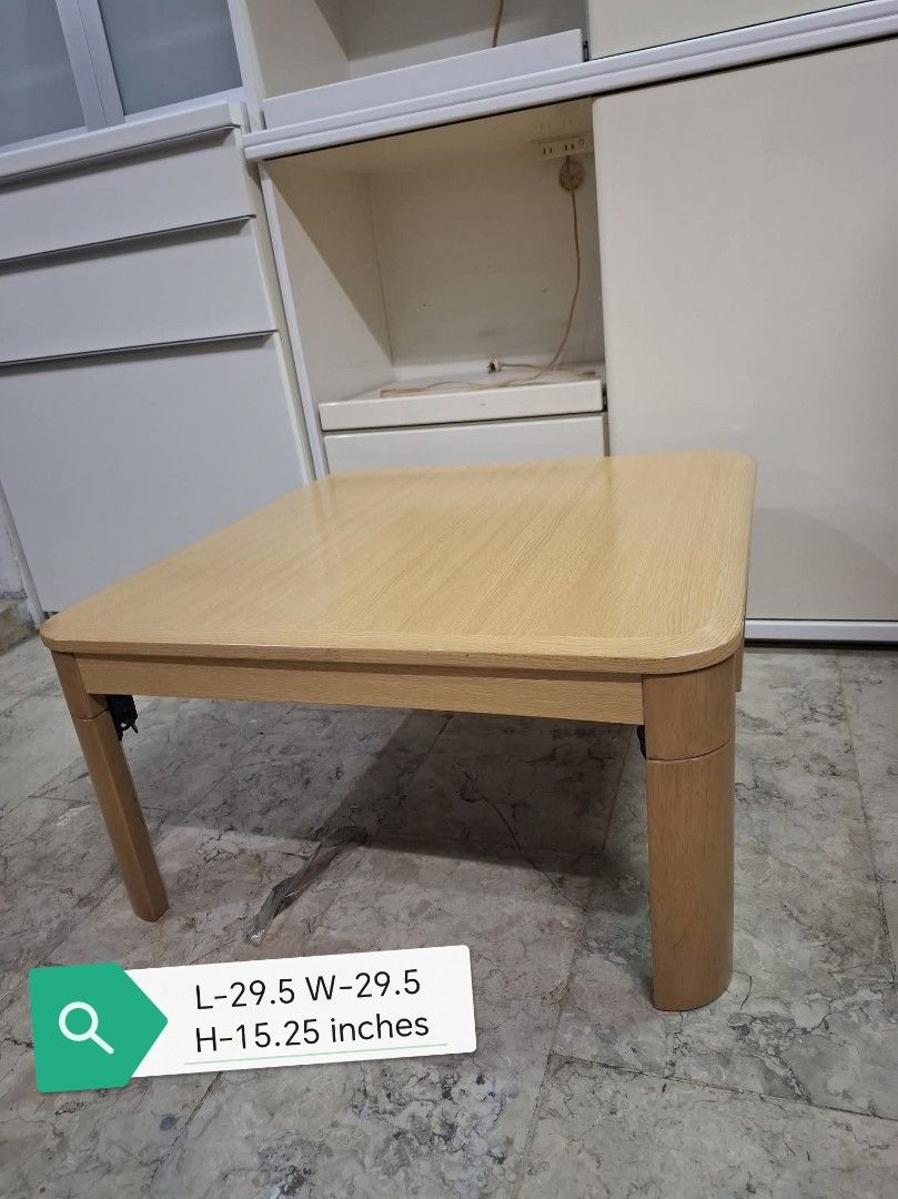 Center table - Kotatsu (Category: Tables & Sets) located in Taguig. Submitted by sydney08.owl (Listing ID 1471232992, Image 1). Description: Foldable legs.