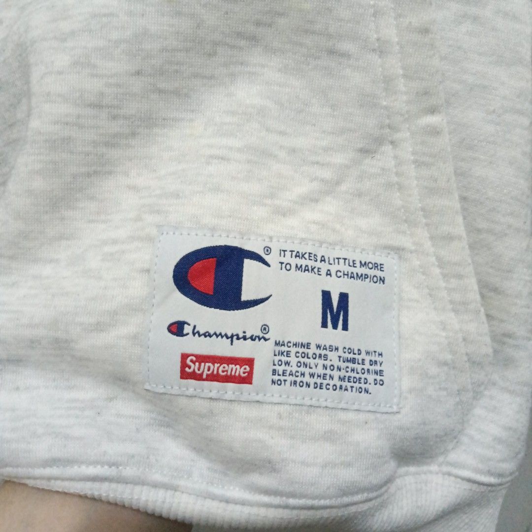 CHAMPION SUPREME Heather Gray Jacket (Category: Coats, Jackets and Outerwear) located in Caloocan City. Submitted by jaychingsss (Listing ID 1471262488, Image 3). Description: Champion Supreme Jacket - 180 21x26 Complete Tags YKK Zip NEED WASH.