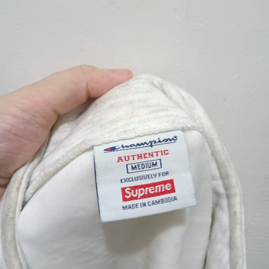 CHAMPION SUPREME Heather Gray Jacket (Category: Coats, Jackets and Outerwear) located in Caloocan City. Submitted by jaychingsss (Listing ID 1471262488, Image 2). Description: Champion Supreme Jacket - 180 21x26 Complete Tags YKK Zip NEED WASH.