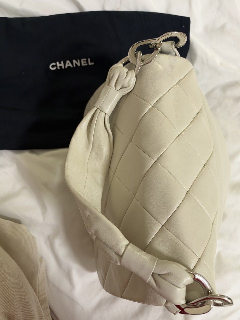 CHANEL QUILTED FLAP BAG (Category: Luxury Bags & Wallets) located in Quezon City. Submitted by cookieandmilky (Listing ID 1471210070, Image 2). Description: ✨ Guaranteed Authentic ✨ Good Pre-Loved Condition ✨ No Cracks ✨ With Original Chanel Dust Bag ✨ Elegant Cream Color with Silver Hardware 📍 MEET-UP QC 💯 Authenticity Guaranteed Serious buyers only. Kindly send a PM for more details and additional photos..