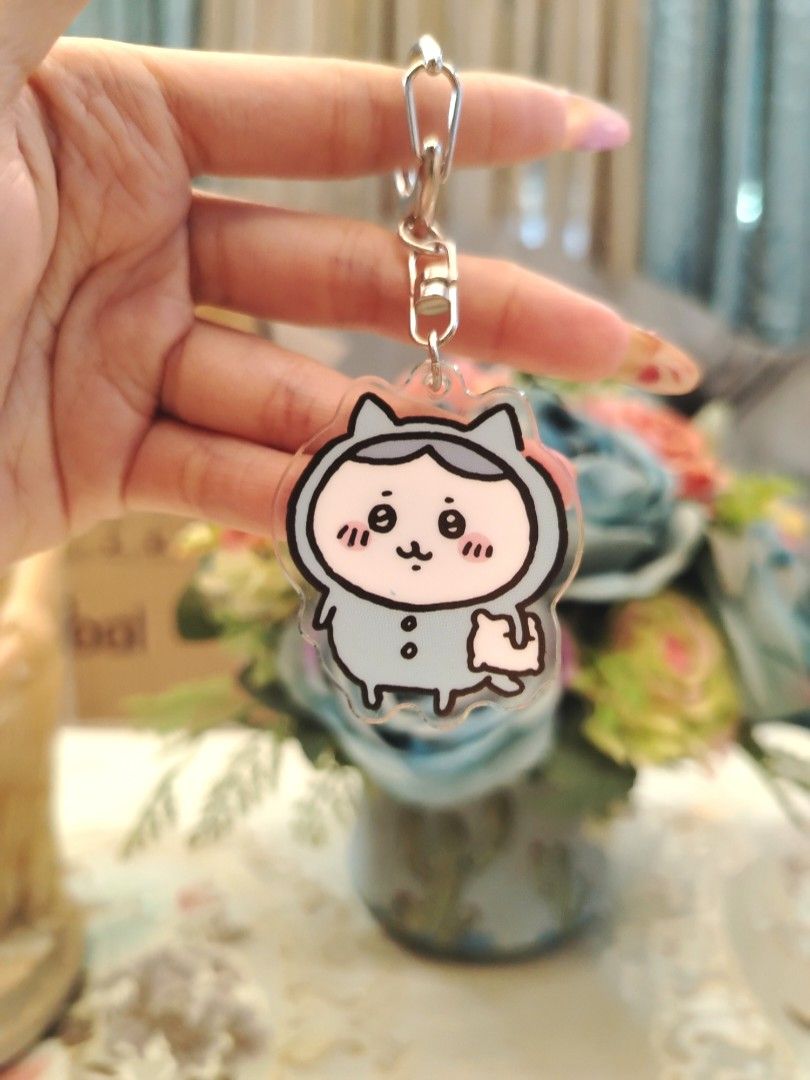 Chiikawa Hachiware Pajama Ver. Acrylic Keychain (Category: Character Goods) located in San Fernando. Submitted by jpmarketplace2023 (Listing ID 1471282886, Image 1). Description: 💚 All items are authentic from Japan. 💛 MOP: GCash (❌️ GCash Protect) 🩵 MOD: LBC only (❌️ S. Checkout, COD, COP) 💙 Meet-up: Vista Mall, San Fernando, Pampanga 💜 All items are on-hand. 🧡 First to pay gets the item first. ❤️ Breakable items are packed with care and c