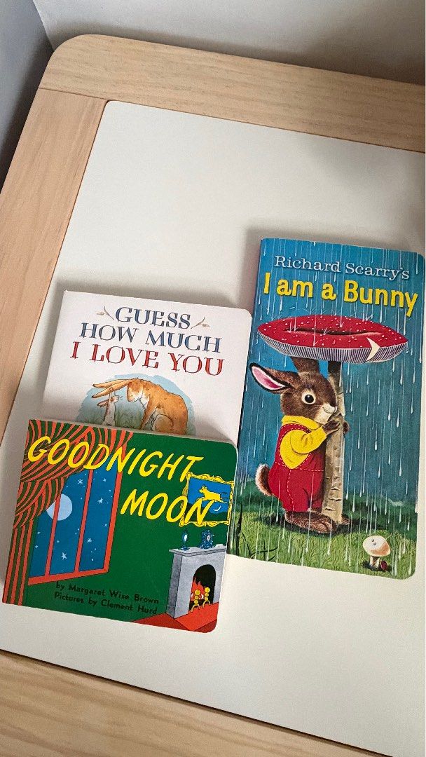 Children books (take all) (Category: Children's Books) located in Muntinlupa City. Submitted by katjmd (Listing ID 1471141986, Image 1). Description: Children books (take all) I am a bunny Guess how much i love you Goodnight moon.