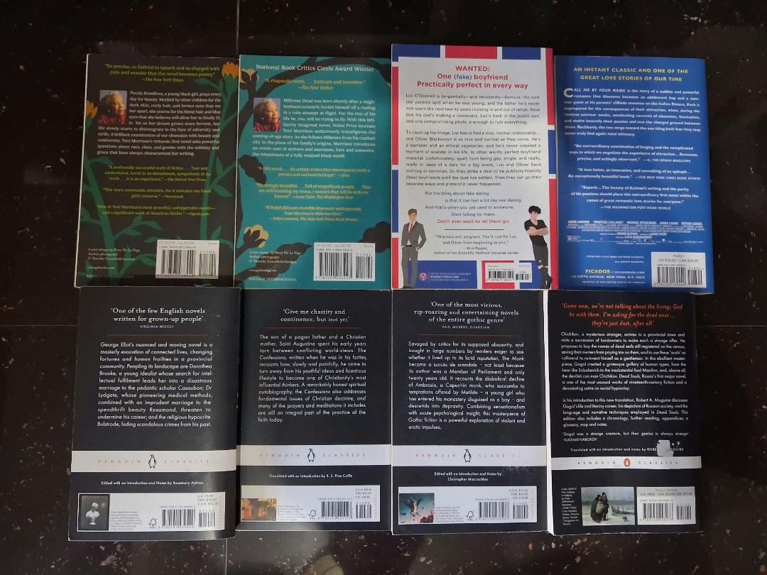 Classics / Penguin Classics / Romance (Category: Storybooks) located in Makati City. Submitted by sean_reads (Listing ID 1471154915, Image 2). Description: Selling books that I have finished reading 😁 All of them are authentic, purchased from Fully Booked High Street/Mitsukoshi. RFS: finished reading 📍 Makati/Taguig City 📦 SDD (Moveit/Lalamove) or JnT 💵 GCash/Maribank (no COD) Send a message if you are interested po 🫶🏼 ——————PRICE LIST—————